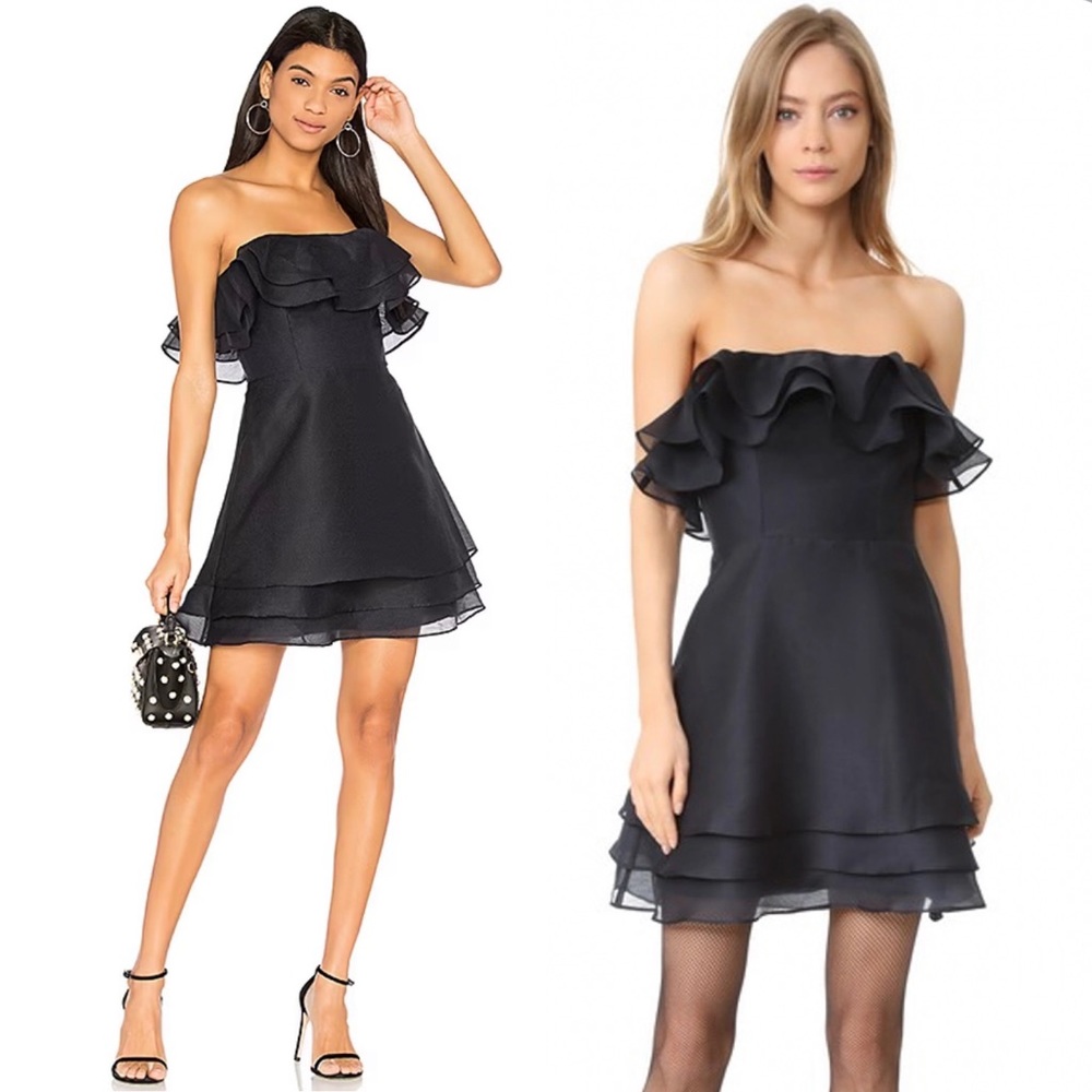 Keepsake The Label Float Strapless Mini Dress Navy - image 1